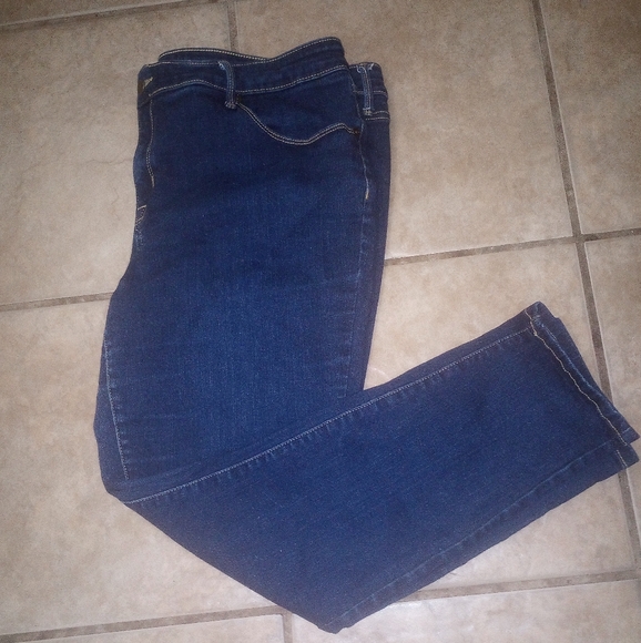 Ava & Viv Women's Skinny Jeans - Dark Blue - Picture 1 of 3